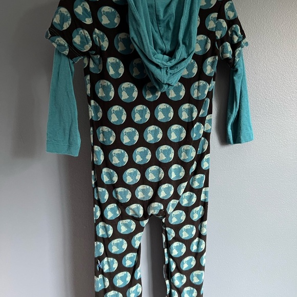 KicKee Pants Polo Romper - Midnight Environment Protect - Picture 3 of 9